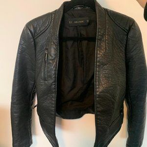 Zara Leather Biker Jacket